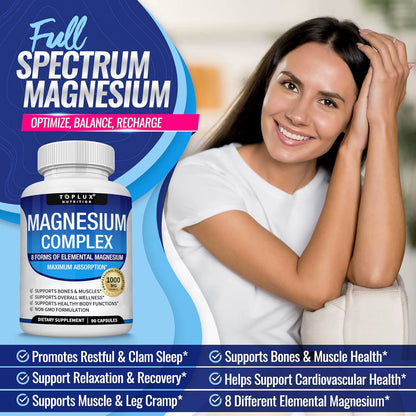 SUPLEMENTO COMPLETO DE MAGNESIO 90 CÁPSULAS