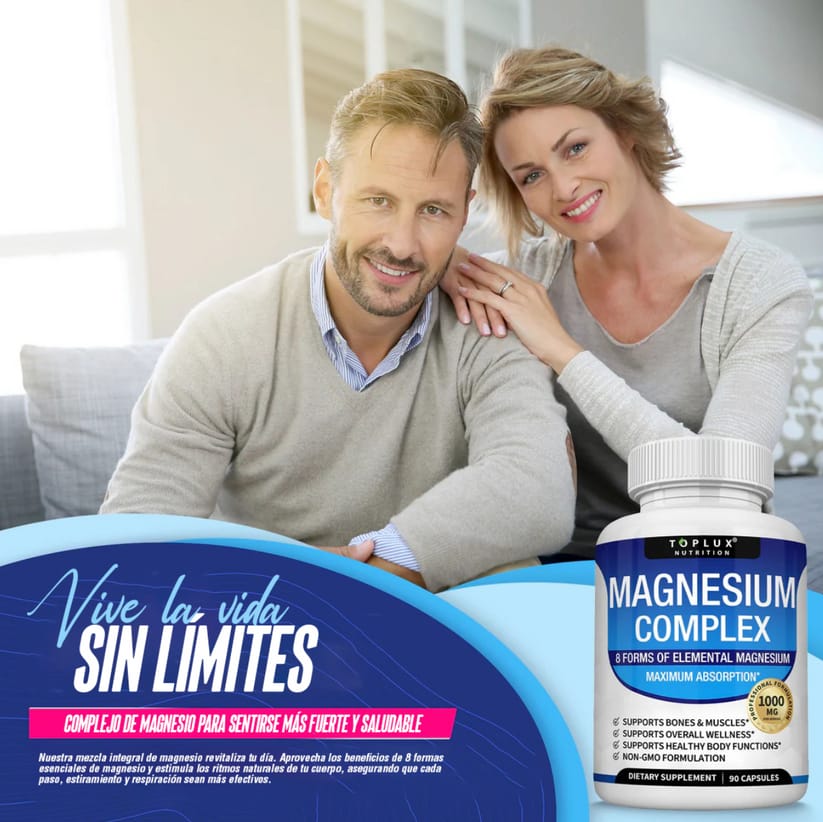 SUPLEMENTO COMPLETO DE MAGNESIO 90 CÁPSULAS