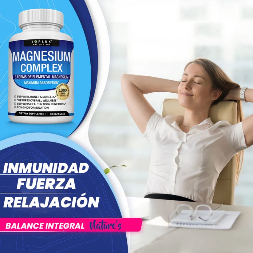 SUPLEMENTO COMPLETO DE MAGNESIO 90 CÁPSULAS
